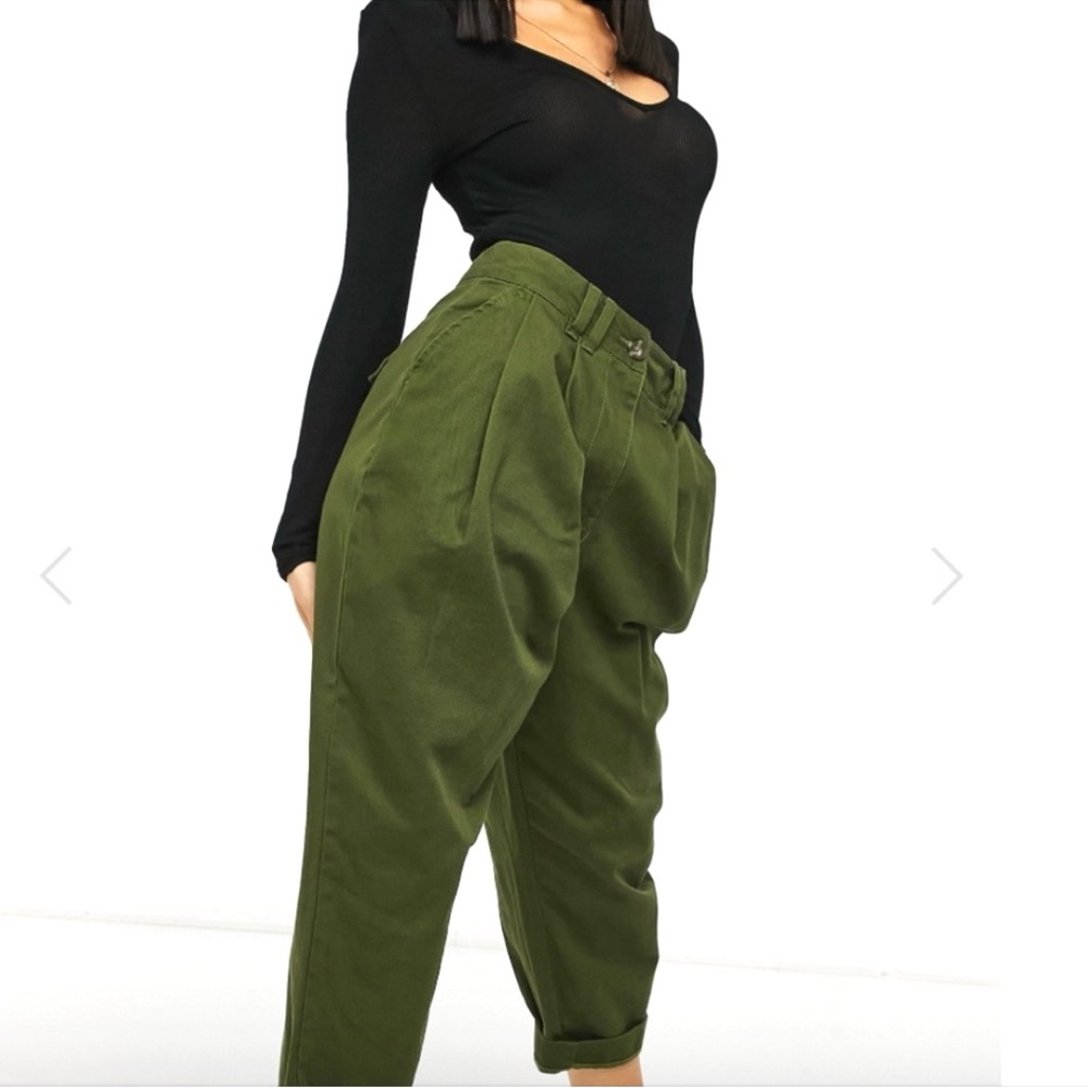 ASOS Design Ovoid Pleat Front Peg Pants